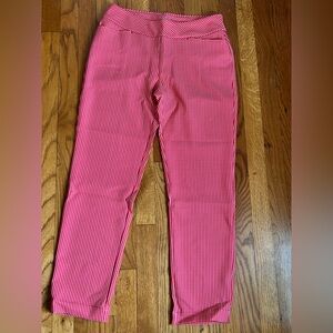 Red Gingham Cropped Ankle Golf Pants - M nwt